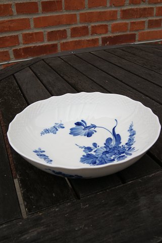 Blå Blomst Svejfet. Salatskål 21,5cm