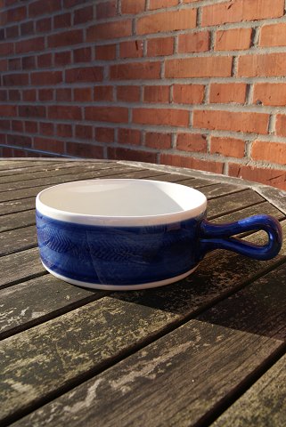 Blå Koka svensk porcelæn, gryde med hank