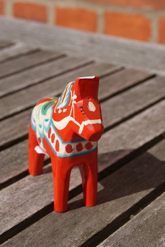 Red Dala horses from Sweden H 7.5cms