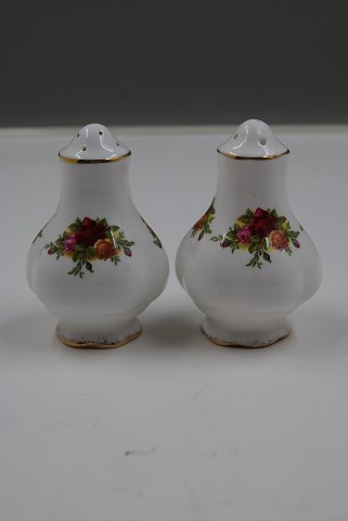 Old Country Roses English bone China porcelain. Set of salt- and pepper castors