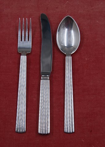 Bernadotte by Georg Jensen. Set child's cutlery of 3 pieces of Danish sterling silver