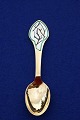 Michelsen Christmas spoon 1997 of Danish gilt sterling silver