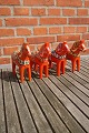Red Dala horses 17.5cm from Sweden