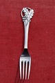 Child's fork of Danish silver with 2 leafs from 
year 1945