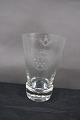 Danish freemason glasses, beer glasses for the 
lodge NRBO2 København, engraved with freemason 
symbols, on an edge-cutted foot