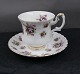 Sweet Violets English bone China porcelain. 
Settings coffee cups of 2 items