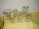 Gisselfeld with gold rim glassware. Selection of glasses