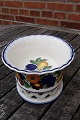 Golden Summer Danish faience porcelain, oval fruit bowl on high stand