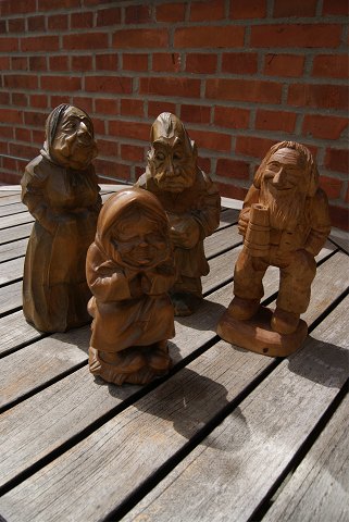 Carved wooden figurines