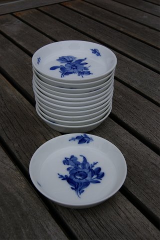 Blå Blomst Kantet porcelæn, glasbakker 9cm