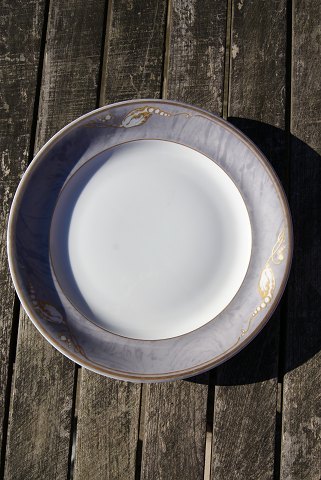 Magnolia Grey Danish porcelain, large cake plates 19cm
