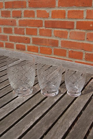 Christiansborg krystalglas. Ølglas og vandglas