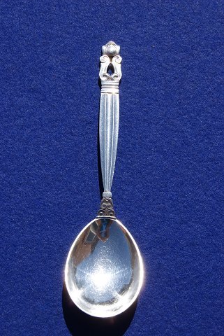 Konge eller Acorn Georg Jensen sølvbestik, marmeladeske 14,8cm