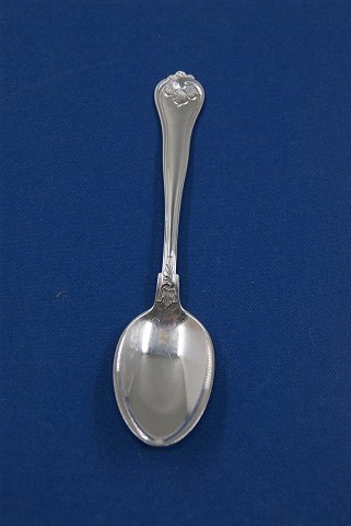 Saksisk sølvbestik, lille dessertske 15,8cm.