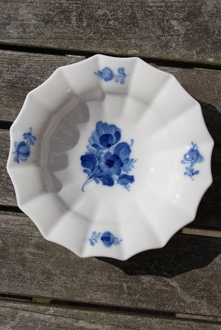 Blå Blomst Kantet porcelæn, runde skåle 15cm