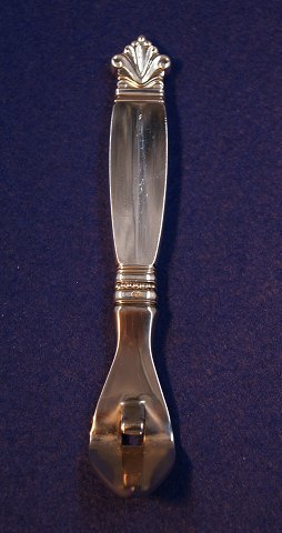 Dronning Georg Jensen sterling sølvbestik, dåseåbner med stål 12cm