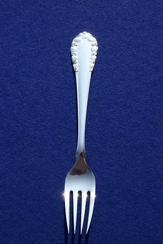 Lily of the Valley Georg Jensen Danish solid silver flatware, dinner forks 19cms