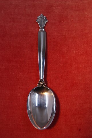 Acanthus Georg Jensen Danish sterling silver flatware, child's spoons 16cm