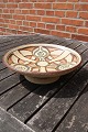 Søholm keramik. Stor skål på fod i stentøj