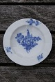 Blå Blomst Kantet porcelæn, runde smørasietter 8,5cm