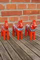 Red Dala horses from Sweden H 12.5cms