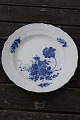 Blue Flower Curved China porcelain. Large cake plates 20cm