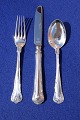 Herregaard Danish silver cutlery, set dinner cutlery for 6 people, in all 18 pieces