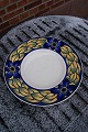 Blue Pheasant Dansh  
faience porcelain, LARGE round fruit dish 44.5cm