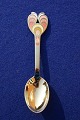 Michelsen Christmas spoon 1972 of Danish gilt 
sterling silver