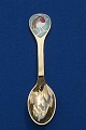 Michelsen Christmas spoon 1981 of Danish gilt 
sterling silver