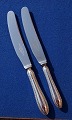 Sheffield engelsk sølvbestik, par middagsknive eller osteknive 22cm