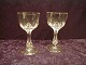 Derby glassware with cutted stems from Denmark. Portwine glasses