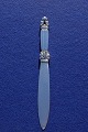 Konge Georg Jensen sterling sølvbestik, elegant brevkniv i helsølv ca. 24cm