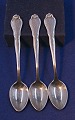 Ambrosius Danish silver flatware, set of 3 coffee 
spoons 12cm