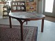 Dansk design, ovalt sofabord i palisander med kakler
