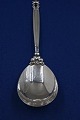 Konge or Acorn Georg Jensen Danish solid silver flatware. Large serving spoon 24cm