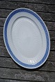 Blå Vifte porcelæn, ovale serveringsfade 38,5cm