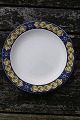 Blue Pheasant Danish faience porcelain, large dinner plates 26cm