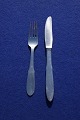 Georg Jensen Mitra dull Danish stainless steel flatware, settings luncheon cutlery of 2 pieces