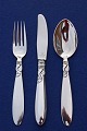 Delfin Danish solid silver cutlery, settings luncheon cutlery of 3 pieces.