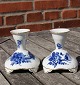 Blue Flower Curved with gold Danish porcelain. 
Pair of candlesticks 10.5cm
