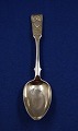 Russian silver flatware from St. Petersburg, 
dessert spoon 18cm from year 1836 with mark 84 = 
875 silver