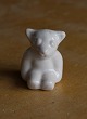 Hjorth Danish ceramics, bear figurines of white glaze