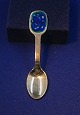 Michelsen Christmas coffee spoon 11cm 1987 of Danish gilt sterling silver