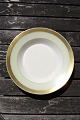 Dagmar with gold Danish porcelain,  soup plates 
24.5cms