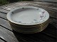 Danmarks Flora with gold porcelain, deep plates 
22.5cm. OFFER for more