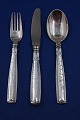 Lotus Danish silver flatware, settings dinner 
cutlery of 3 pieces with the soup spoon 19.5cm