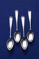 Old Danish silver flatware of 11L silver (687S), 
set of 4 tea spoons 13.5cm