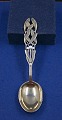 Michelsen Christmas  spoon 1941 of Danish gilt silver