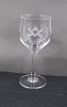 Frimurerglas
hvidvin krystalglas  dekoreret med akaciegrene 
samt symboler